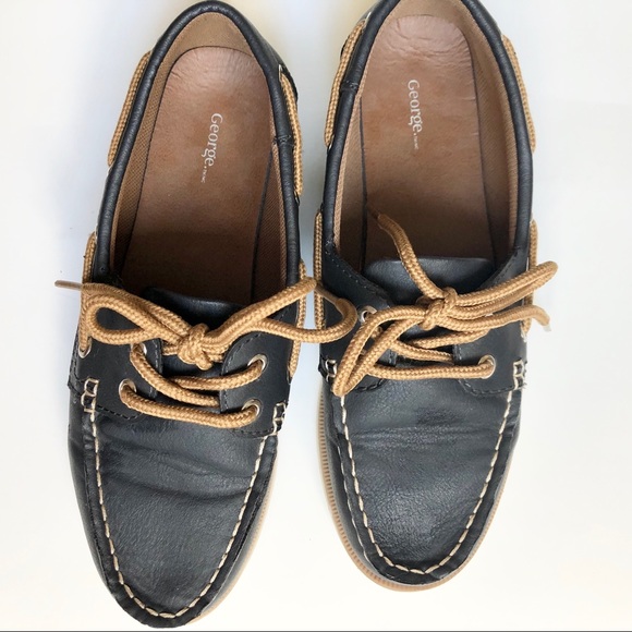 Men’s Causal Boat Shoes in Navy - Picture 8 of 14